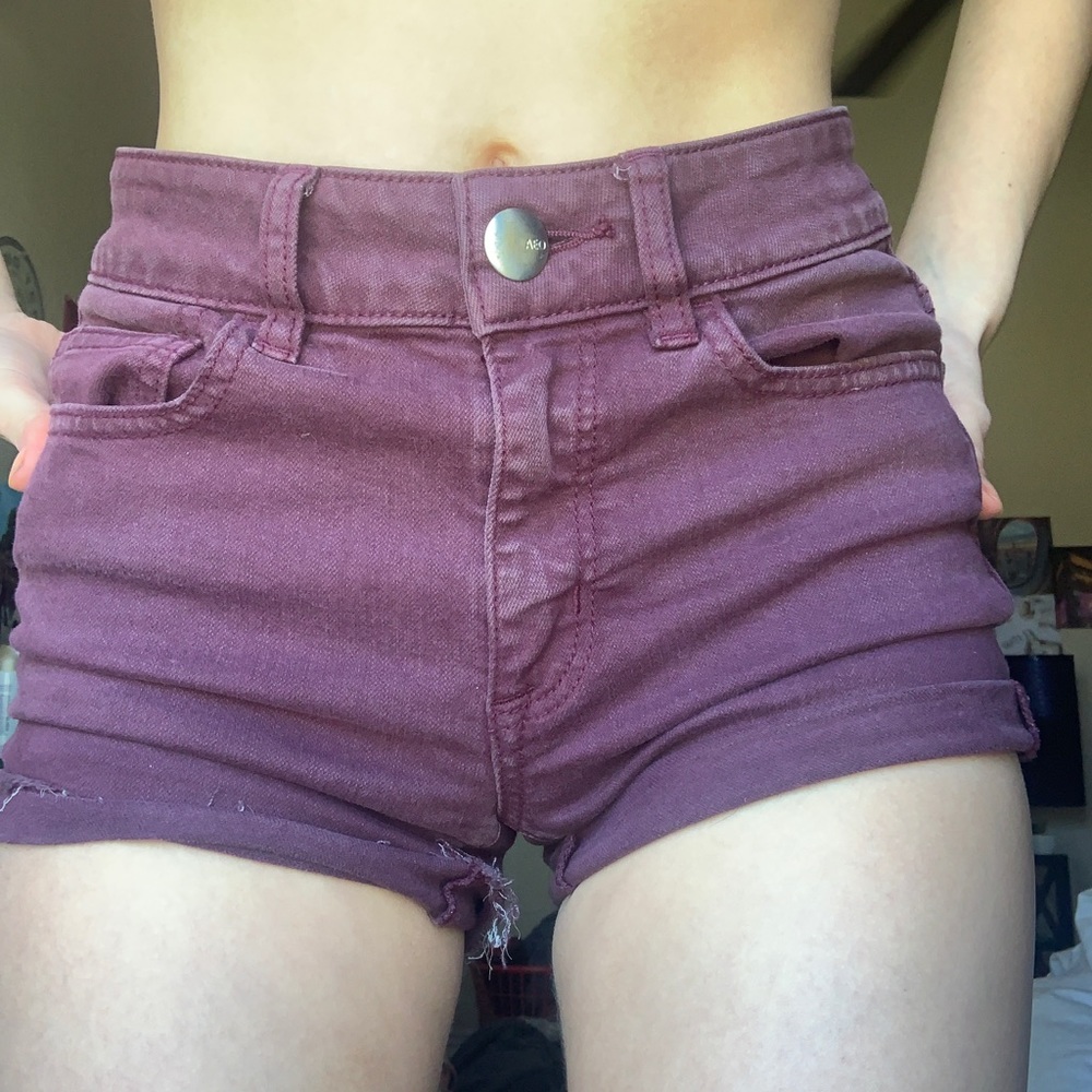 American Eagle Maroon shorts